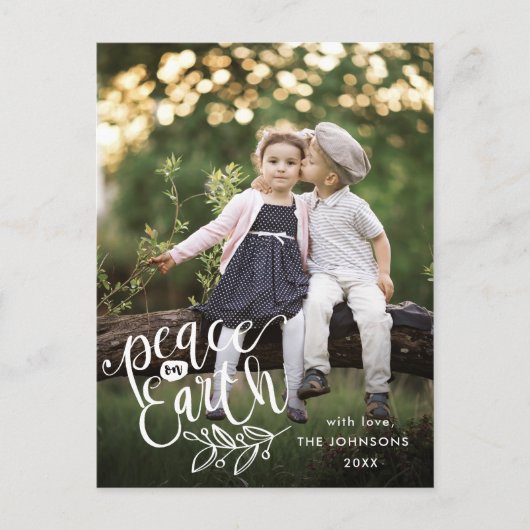 Carte Postale Piece on Earth PHOTO Noël Fêtes de voeux (Devant)