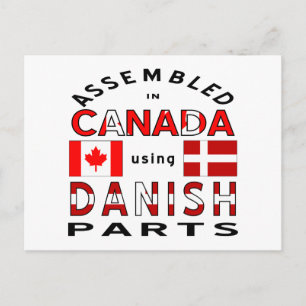 Carte Postale Pièces canadiennes danoises