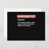 Carte Postale Pièces Collectionneurs de Monnaies Commerçants Dev (Devant / Derrière)