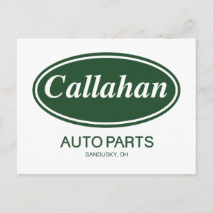 Carte Postale Pièces d'automobile Callahan
