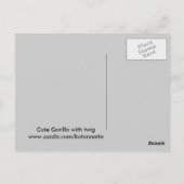 Carte Postale pièces de gorille (Dos)