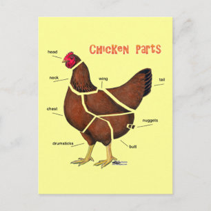 Carte Postale Pièces de poulet