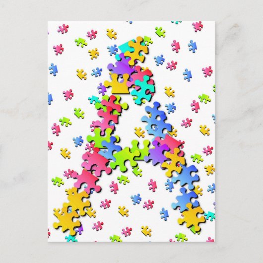 Carte Postale Pièces de puzzle - A (Devant)