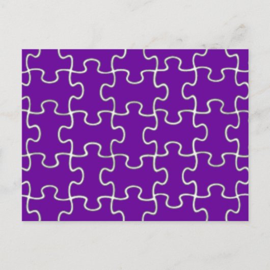 Carte Postale pièces de puzzle couleur (Devant)