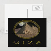 Carte Postale Pièces de pyramides de Gizeh (Devant / Derrière)