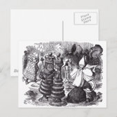 Carte Postale Pièces d'échecs (Devant / Derrière)
