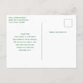 Carte Postale Pièces d'or Lucky Horseshoe et Merci de Clover (Dos)