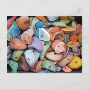Carte Postale Pièces jointes colorées à la paroi rocheuse