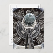 Carte Postale Pièces vintages de l'avion (Devant / Derrière)