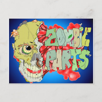 Carte Postale Pièces Zombie