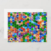 Carte postale PiecMême Hexagons Swirl (Devant / Derrière)