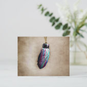 Carte Postale Pied coloré de Lucky Rabbit (Debout devant)