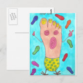 Carte Postale Pied dansant (Devant / Derrière)