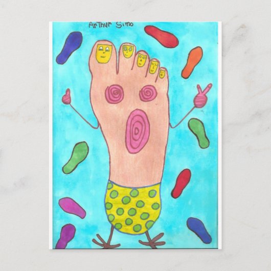 Carte Postale Pied dansant (Devant)