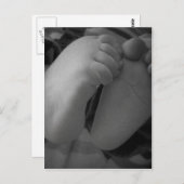 Carte Postale Pieds bébé (Devant / Derrière)