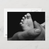 Carte Postale pieds bébé (Devant / Derrière)