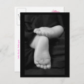 Carte postale Pieds bébé (Devant / Derrière)