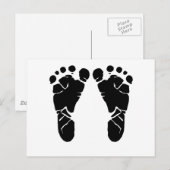 Carte Postale Pieds bébé (Devant / Derrière)