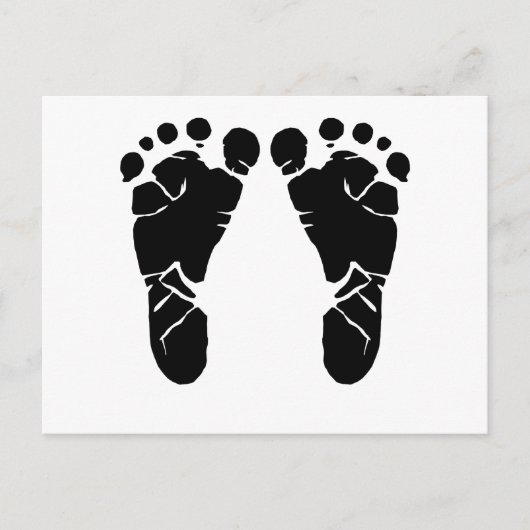 Carte Postale Pieds bébé (Devant)