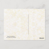 Carte Postale Pieds bébé avec marguerite (Dos)