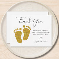 Pieds bébé Baby shower Jaune Parties scintillant