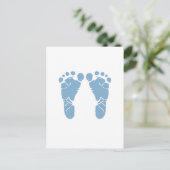 Carte Postale Pieds bébé bleus (Debout devant)