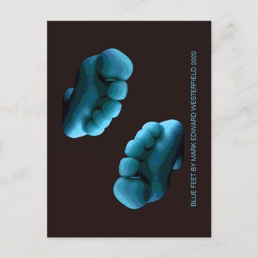 CARTE POSTALE PIEDS BLEUS PAR MARK EDWARD WESTERFIELD 2020 (Devant)