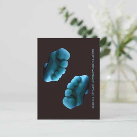 CARTE POSTALE PIEDS BLEUS PAR MARK EDWARD WESTERFIELD 2020 POSTC (Debout devant)