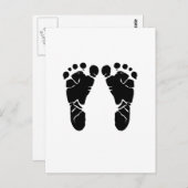 Carte Postale Pieds de bébé (Devant / Derrière)