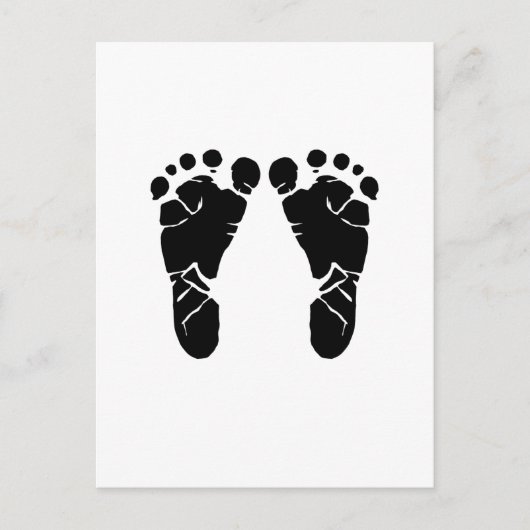 Carte Postale Pieds de bébé (Devant)