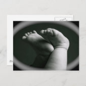 Carte Postale pieds de nouveau-né (Devant / Derrière)