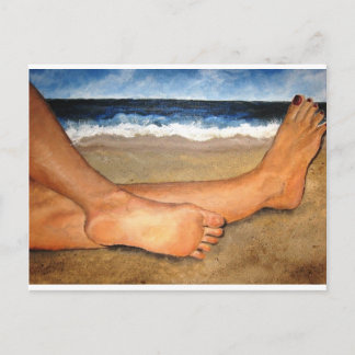 Carte Postale Pieds de plage