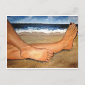 Carte Postale Pieds de plage (Devant)