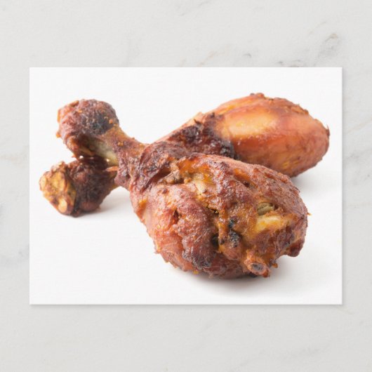 Carte Postale Pieds de poulet rôtis (Devant)