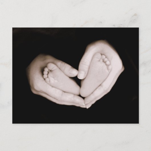 Carte Postale Pieds du coeur (Devant)