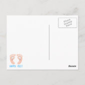 Carte Postale pieds heureux (Dos)