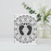 Carte Postale Pieds Mandala (Debout devant)