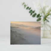 Carte Postale Pieniny soleil levant brouillard (Debout devant)