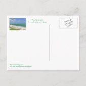 CARTE POSTALE "PIER SUR L'EAU AQUAMARINE/ TURQUES & CAICOS" (Dos)