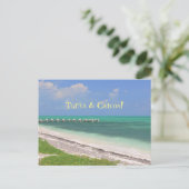 CARTE POSTALE "PIER SUR L'EAU AQUAMARINE/ TURQUES & CAICOS" (Debout devant)
