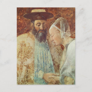 Carte Postale Piero Francesca : Rencontre de la reine Sheba King