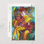 Carte Postale PIERO / Soirée carnavalesque vénitienne (Devant / Derrière)