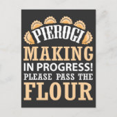 Carte Postale Pierogi Maker poli Foie Pologne Alimentation (Devant)