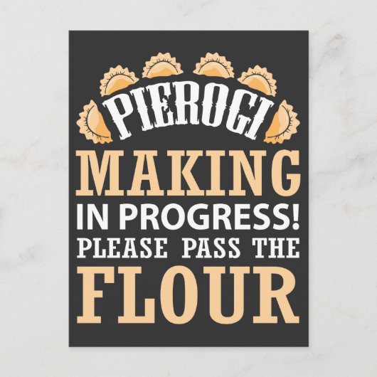 Carte Postale Pierogi Maker poli Foie Pologne Alimentation (Devant)