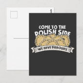 Carte Postale Pierogi Maker poli Foie Pologne nouilles (Devant / Derrière)