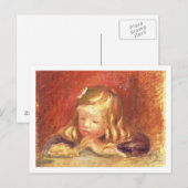 Carte Postale Pierre A Renoir | Coco à la table (Devant / Derrière)