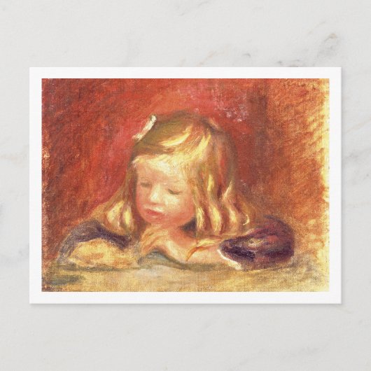 Carte Postale Pierre A Renoir | Coco à la table (Devant)