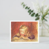 Carte Postale Pierre A Renoir | Coco à la table (Debout devant)