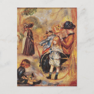Carte Postale Pierre A Renoir Dans le jardin du Luxembourg