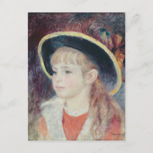 Carte Postale Pierre A Renoir   Jeune fille dans un Casquette bl
